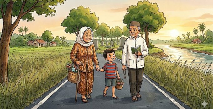 Menyusuri Jalan Ilalang Menuju Kuburan Tua
