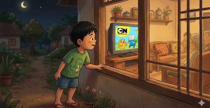 Kenangan Masa Kecil: Naik Jendela Demi Menonton TV Parabola